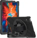 Gerutek dėklas, skirtas Lenovo Tab P11 Pro 2020 11.5 colių (tb-j706f/j706l), smūgiams atsparus tvirtas apsauginis dėklas su pasukamais stovais, rie&scaron;o dirželiu, peties dirželiu, &scaron;arvuotas dėklas, skirtas Lenovo Tab P11 Pro 11.5 colių