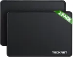 Tecknet pelės kilimėlis, 2 vnt., 270 x 210 mm, vandeniui atsparus žaidimų pelės kilimėlis su apsiūtais kra&scaron;tais, neslystančiu guminiu pagrindu, lygiais pavir&scaron;iais, tinkamas kompiuteriui, ne&scaron;iojamam kompiuteriui ir pc