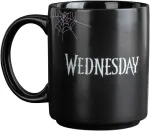 Grupo Erik Wednesday Addams kavos puodelis - arbatos puodelis, dydis 10 cm x 8 cm - talpa 350 ml - oficialus Netflix licencijuotas produktas