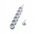Ilginamasis laidas su įžeminimu 6 lizdai 3x1,5mm&sup2; Eco Line 5 metrai