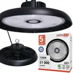 Luxera Pramoninis led &scaron;viestuvas Superled High Bay Ufo 150w 21000lm Ip65 sandėliui salei 5 metai