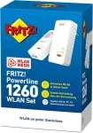 &Scaron;akotuvas Avm Fritz Powerline 1260/1220 Wifi rinkinys (wifi prieigos ta&scaron;kas, idealiai tinka media srautams)