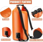 Latern Vandeniui atsparus mai&scaron;as 20l Pvc, kuprinė, oranžinė