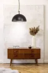 Eglo hodsoll pakabinamas &scaron;viestuvas, 1 lemputės pakabinamas &scaron;viestuvas vintage, industrial, retro, pakabinamas &scaron;viestuvas pagamintas i&scaron; plieno, medžio, virvės juodos, kreminės, rudos spalvos, valgomojo stalo lempa, svetainės lempa su e27