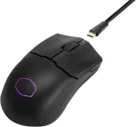 Kilimėlis Cooler Master Mm712 Rgb žaidimų pelė - itin lengva 59g, hibridinė belaidė, 19k Dpi Paw3370 optinis jutiklis, 70 milijonų paspaudimų optinis jungiklis, valdymas realiu laiku, Masterplus+ (38k Dpi, tik Pc) - juoda