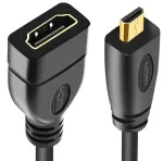 Hdmi - micro hdmi kabelis | 4k | 3d | 15 cm