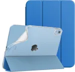 Timovo dėklas, skirtas ipad a16 11-os kartos 11 colių 2025, ipad 10-os kartos 2022 10,9 colio, plonas mink&scaron;tas matinis permatomas tpu apsauginis dėklas, automatinis miego/pabudimo režimas, gencijonų mėlyna