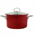 Belis Eco-ceramic puodas su stikliniu dangčiu, 24 cm, 6,1 l