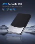 Orico 4 Tb i&scaron;orinis Ssd su 2 viename Usb C laidu, i&scaron;orinis kietasis diskas Ssd Usb 3.2 Gen 1 iki 460 Mb/s, ne&scaron;iojamas Ssd skirtas Usb-c i&scaron;maniesiems telefonams, Pc, plan&scaron;etiniams kompiuteriams, ne&scaron;iojamiesiems kompiuteriams - M25pro