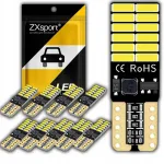 T10 24 Led 3014 canbus &scaron;oninė W5w lemputė + stabilizatorius plok&scaron;čia dvipusė