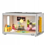 Lėlių namelis kambarys 33 cm žaislas vaikams vaidmenų žaidimai moduliai Lundby