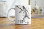 Ambition Puodelis su futbolo tema ir vardu - puiki dovana