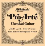D'addario J4605 Pro-arte nailoninė klasikinė gitaros stygų komplekto atskira penktoji styga, hard tension