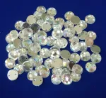 Rhinestones siuvimui, blizgantys akmenys siuvimui, apvalus rinkinys, kri&scaron;toliniai akrilo akmenys, crystal flatback drabužiams, rankdarbiams, drabužių ir krep&scaron;ių dekoravimui (8 mm, 100 vnt. Crystal Ab)