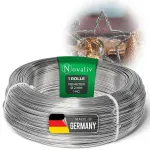 Novaliv 118 m aliuminio viela, 2 mm sidabro spalvos, rankdarbių viela, ideali kaip lankstymo viela rankdarbiams, universali "pasidaryk pats" projektams ir dekoracijoms, 118 m ritinėlis dekoratyvinės vielos, juvelyrinė viela, gėlių viela, žibintas