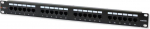 PATCH &bdquo;Techly 022861&ldquo; komutacinė panelė UTP Cat5e 1U, 24 prievadų, juoda
