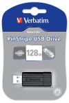 Verbatim PinStripe 128GB USB atmintukas USB A tipo 2.0 Juoda