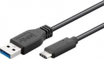 USB kabelis PremiumCord USB-A - 1 m Juodas (ku31ca1bk)