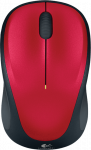 Optinė belaidė pelė Logitech M235, raudona, 910-002496