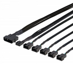 DELTACO skirstytuvas PWM-fl&auml;ktar, 4 kontaktų iki 5x4 kontaktų ho, Molex str&ouml;m