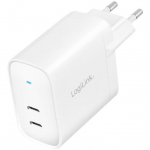 Įkroviklis LogiLink Logilink Steckdosenadapter, 2x USB-C, GaN, 40W