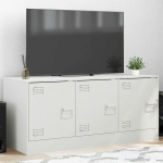 TV staliukas Televizoriaus spintelė, baltos spalvos, 99x39x44cm, plienas