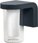 10W LED lauko sieninis &scaron;viestuvas, tamsiai pilkas, 3000K, i&scaron;manus+WiFi valdymas