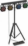 Behringer STAGE TRI LED BUNDLE ST1 4xLEDPAR rinkinys su valdikliu ir stovu