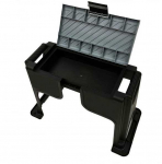 Sodo kėdutė su daiktadėže, juoda