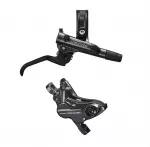 Shimano Deore BL-M6100 hidraulinių diskinių stabdžių rankenėlė su BR-M6120 suportu | Left | Front | Metalic