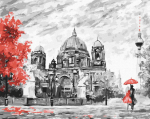 TPS Tapybos rinkinys "A pair with a red umbrella"