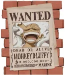 Plastoy One Piece Wanted Luffy money box figure 16cm