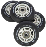 PU 72x24 82A MATTE Juodas (4 vnt.) + ABEC-9 (8 vnt.) NILS EXTREME SET
