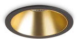 20W LED įleidžiamas &scaron;viestuvas GAME, juodos/aukso sp., 2700K, 341385