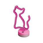 Neoninis LED ant stovo CAT rožinis FSNE02 Forever Light