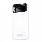 BWOO Ultra thin 22,5W 10000 mAh power bank, baltas