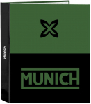 Žiedinis segtuvas Munich Caviar Žalia Juoda A4 27 x 33 x 6 cm