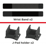 &bdquo;iPega SW2136&ldquo; sportinės apyrankės, skirtos &bdquo;Nintendo Switch 2 JoyCon&ldquo; konsolei, juodos