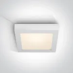 Lubinis &scaron;viestuvas 22W LED kvadratinis plafonas, baltas, 2700/3000/4000K, 62122F/W/V