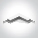 Pavir&scaron;inio magnetinių sistemų bėgelio MINI kampinis sujungimas, baltas, 42012BA/W