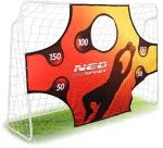 Futbolo vartai 245x155x80cm su taikinio kilimėliu, didelio dydžio, lauko futbolo vartai, vaiki&scaron;ki futbolo vartai