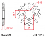 Jt Sprockets Priekinė žvaigždutė JTF1516