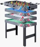 Stalas 4-in-1, Oro Ritulys, Stalo Futbolas, Biliardas, Stalo Tenisas, Daugiafunkcinis Žaidimų Stalas