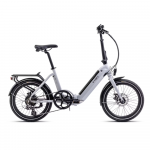Folding electric bike ROMET E-Wigry 1.0, sidabrinis