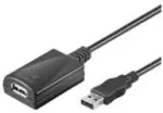 Goobay 68876, 5 m, USB A, USB A, USB 2.0, vyri&scaron;kas/moteri&scaron;kas, juodas