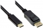 GoodConnections Good Connections Adapterkabel USB-C an DP1.2 juodas 3m