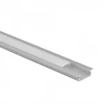 LED juosta Eco Light Profil Led P03 įleidžiamas EC20615 3 m anoduotas aliuminis + matinis gaubtas