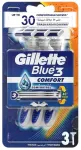 Gillette Blue3 Comfort vienkartinės skutimosi ma&scaron;inėlės vyrams 3 vnt.