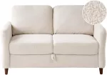 Beliani 2 vietų sofa MARE Boucle smėlio spalvos
