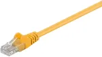 Goobay CAT 5e tinklo laidas, U/UTP, geltonas, 0,25 m, Cat5e, U/UTP (UTP), RJ-45, RJ-45, geltonas